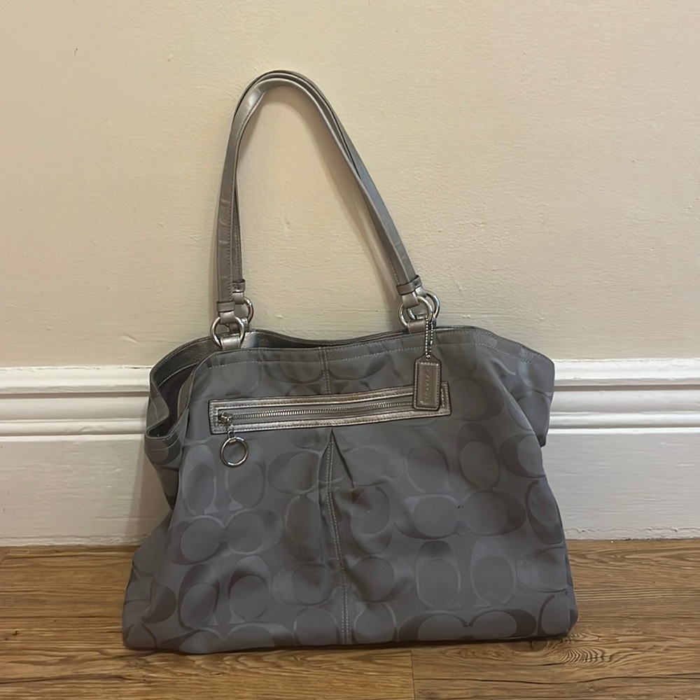 Gray Coach Bag